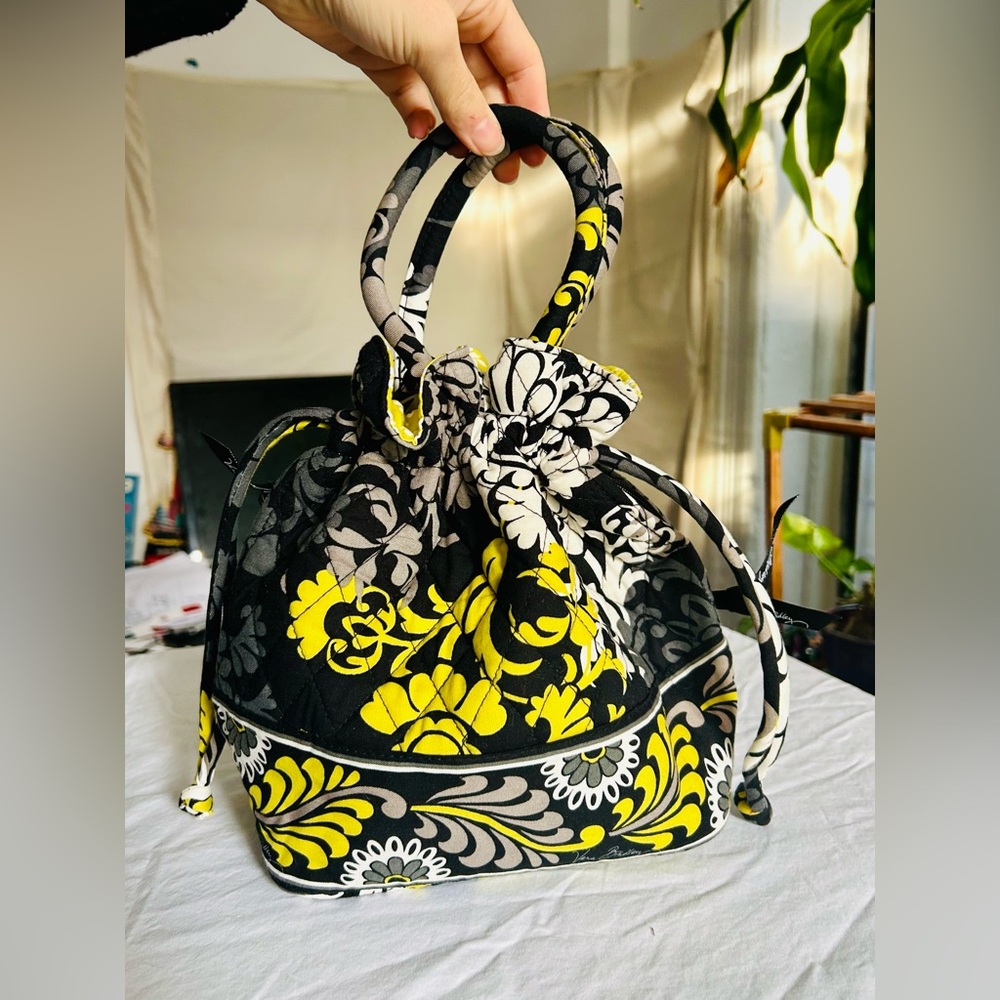 Vera Bradley Quilted Drawstring Bucket Bag - Picture 5 of 7